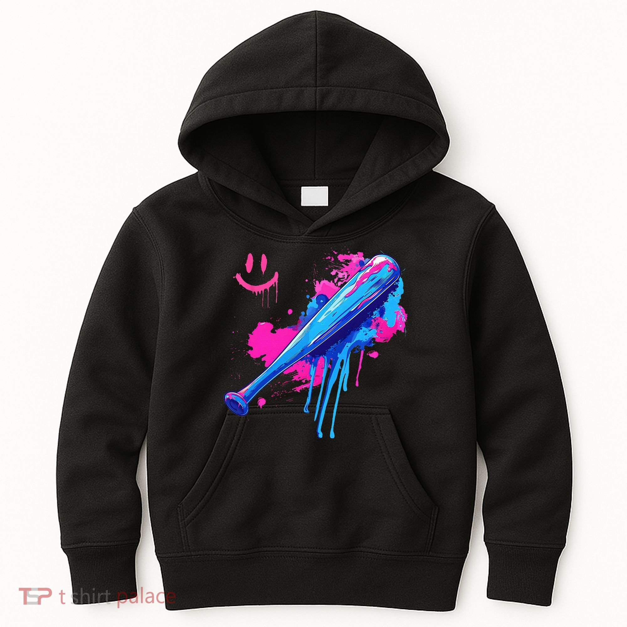 Baseball Bat With Sprinkles Drip Kids Hoodie