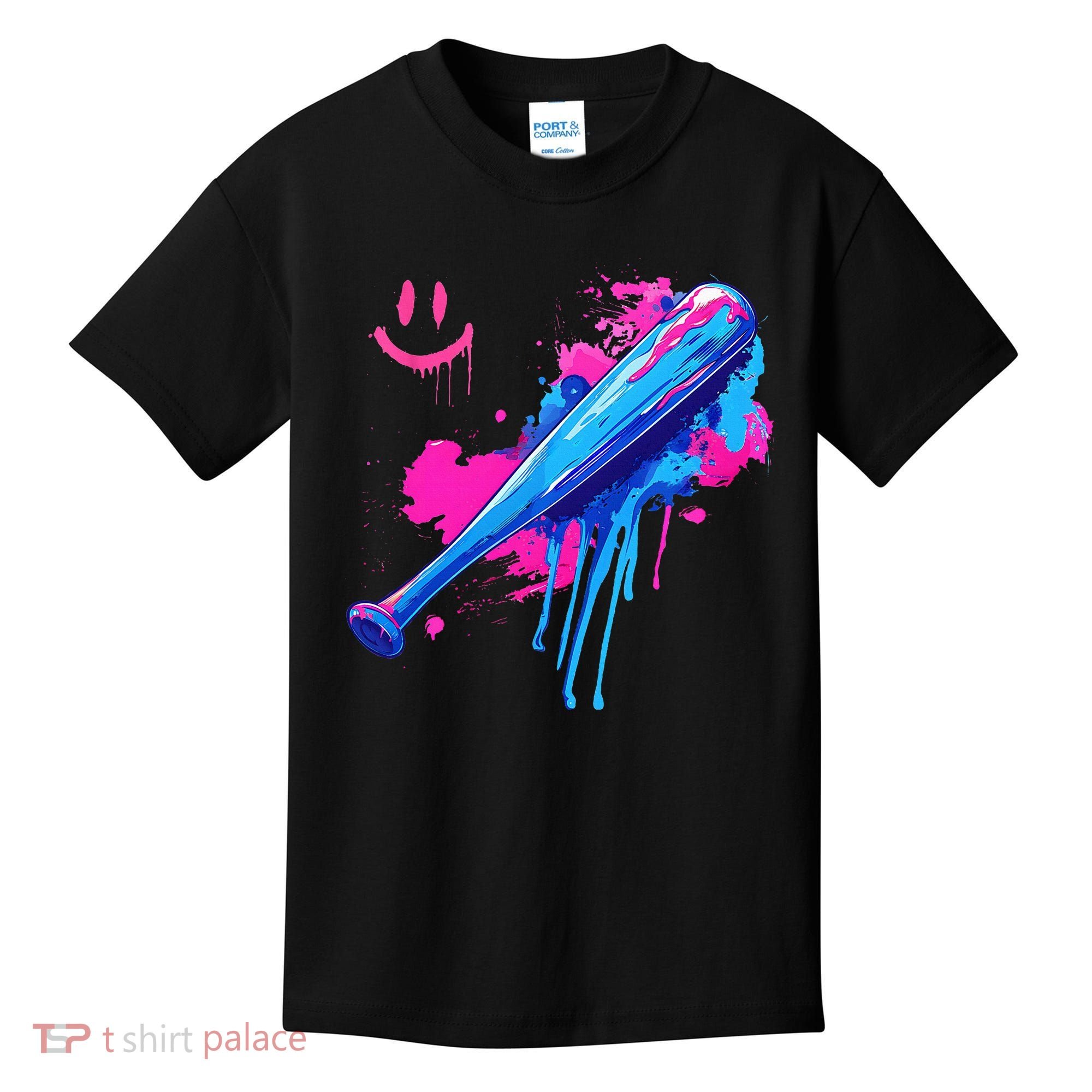 Baseball Bat With Sprinkles Drip Kids T-Shirt