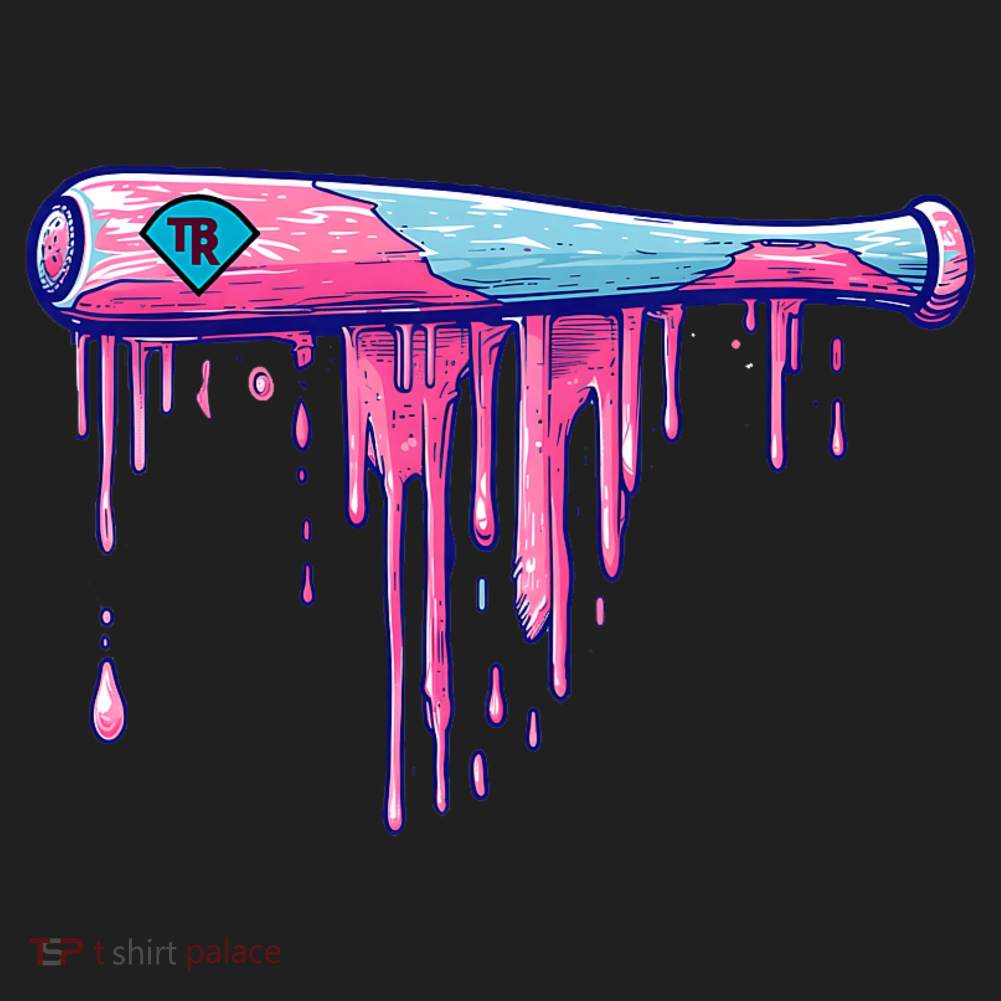 Baseball Bat With Sprinkles Drip Women's Sweatshirt