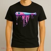 Baseball Bat With Sprinkles Drip T-Shirt thumb 3