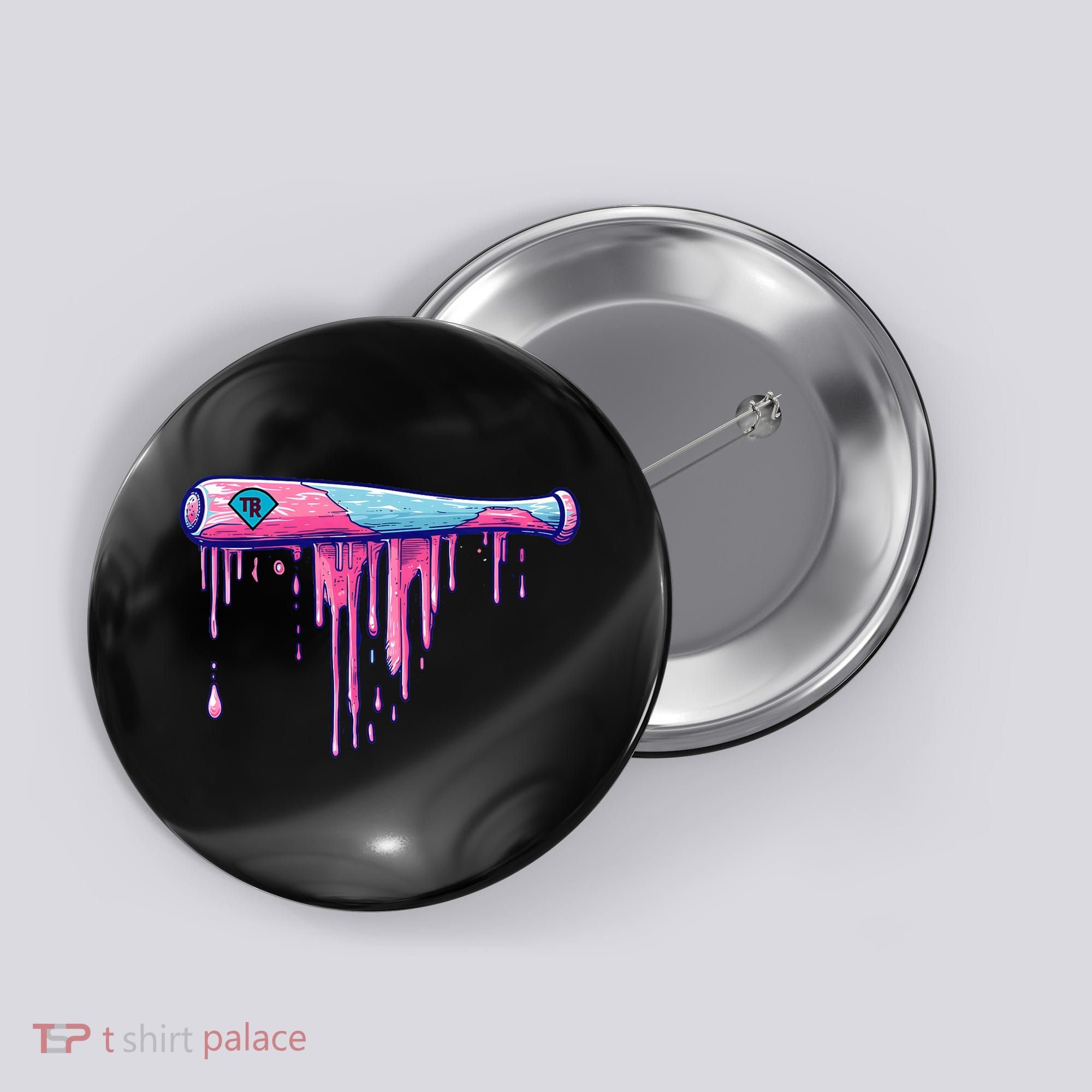 Baseball Bat With Sprinkles Drip Button