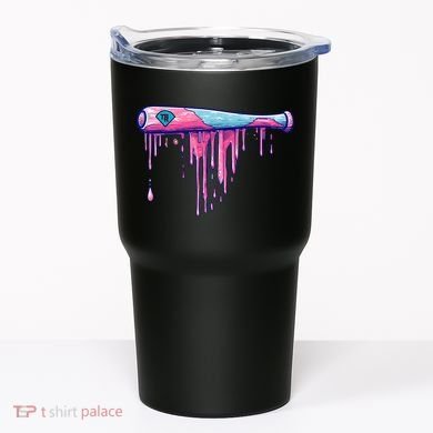 Baseball Bat With Sprinkles Drip Tumbler