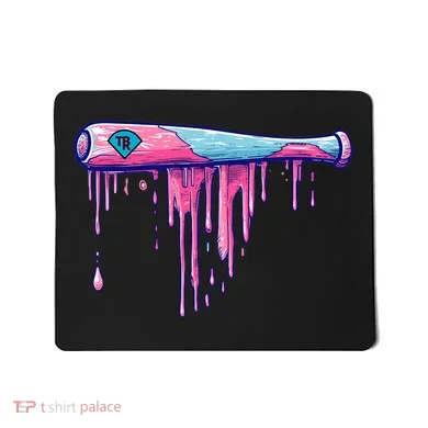 Baseball Bat With Sprinkles Drip Mousepad