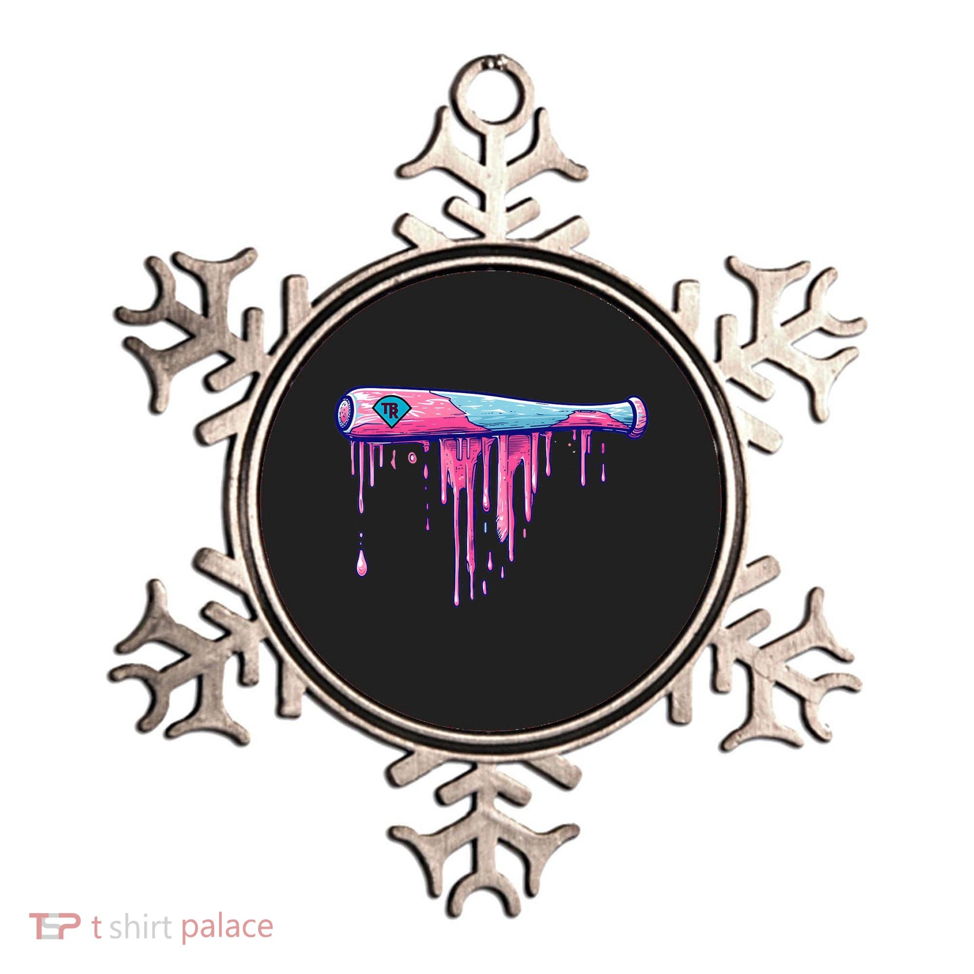 Baseball Bat With Sprinkles Drip Ornament