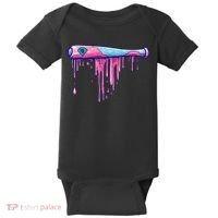 Baseball Bat With Sprinkles Drip Baby Bodysuit thumb 0
