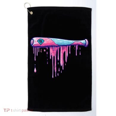 Baseball Bat With Sprinkles Drip Golf Towel