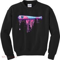Baseball Bat With Sprinkles Drip Kids Sweatshirt thumb 0