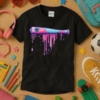 Baseball Bat With Sprinkles Drip Kids T-Shirt thumb 3