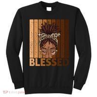 Blessed Black Woman Praying African American Christian  Sweatshirt thumb 0