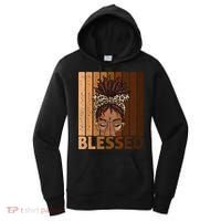 Blessed Black Woman Praying African American Christian  Women's Hoodie thumb 0