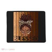 Blessed Black Woman Praying African American Christian  Mousepad thumb 0