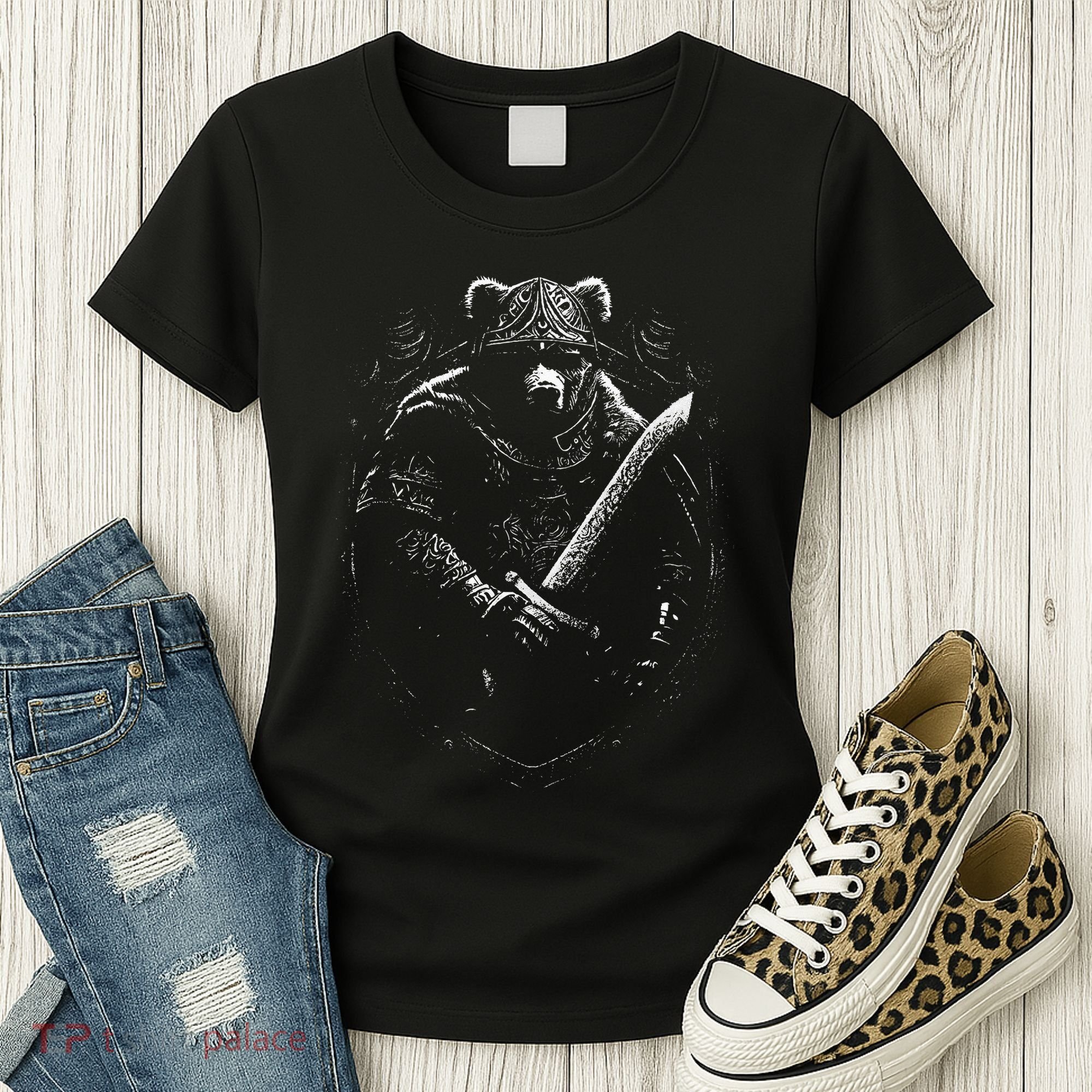 Berserker Bear Warrior Odin Norse Mythology Vikings Women's T-Shirt