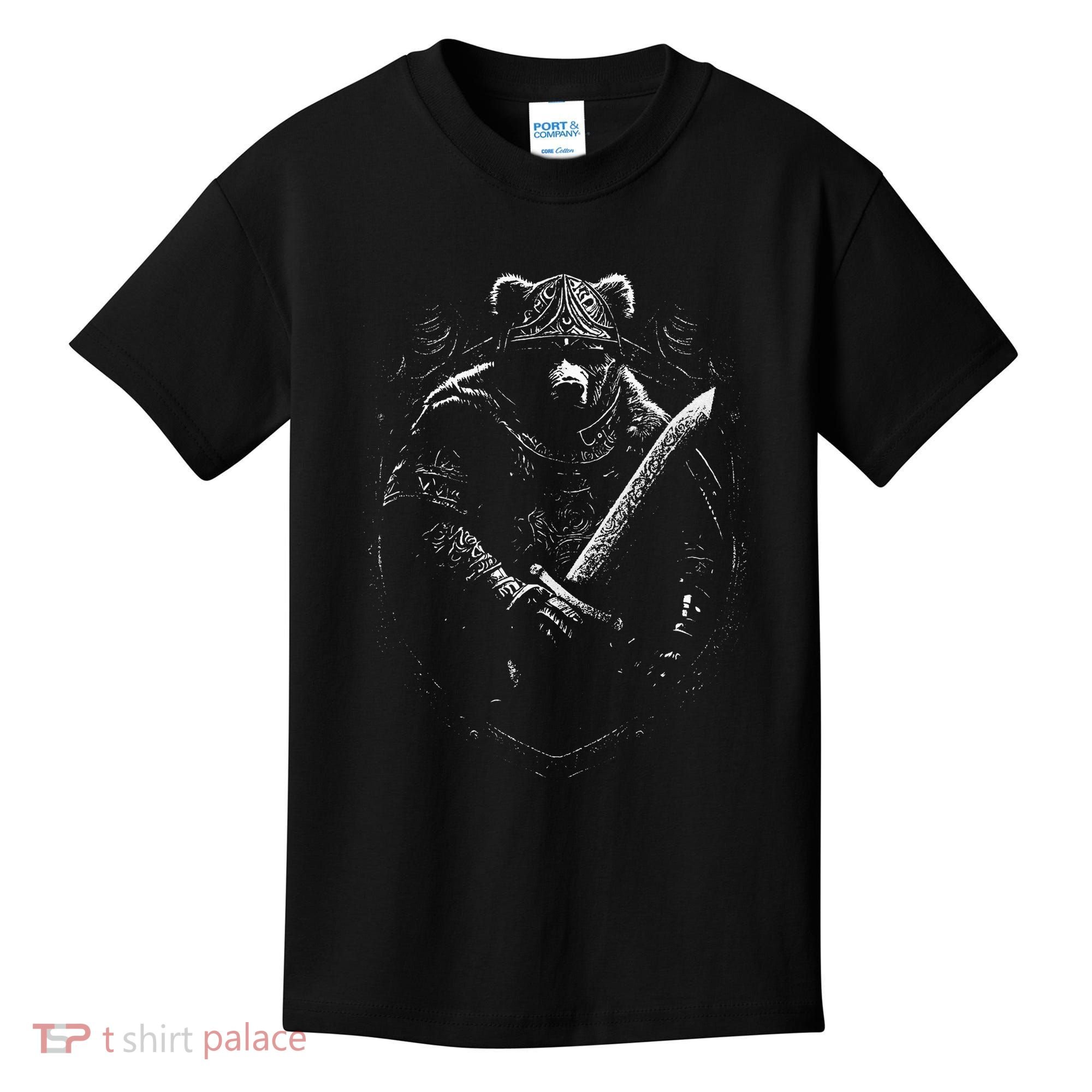 Berserker Bear Warrior Odin Norse Mythology Vikings Kids T-Shirt