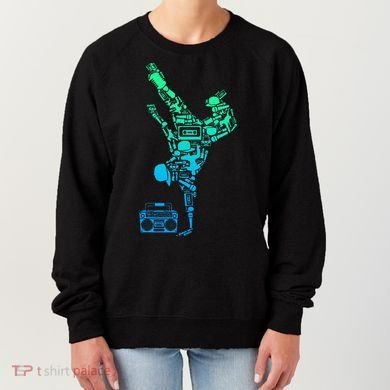 Breakdancer Breakdancing With Hip Hop Dance Music Boombox Women's Sweatshirt