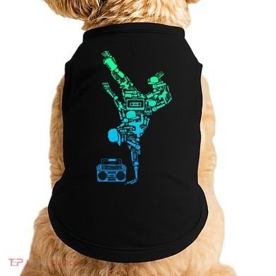 Breakdancer Breakdancing With Hip Hop Dance Music Boombox Doggie Tank