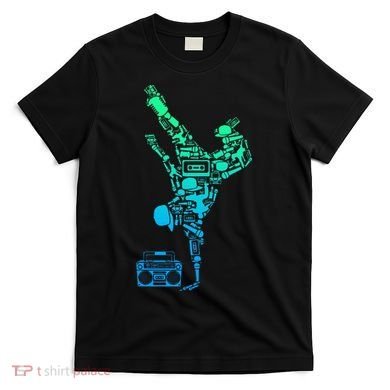 Breakdancer Breakdancing With Hip Hop Dance Music Boombox T-Shirt