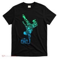 Breakdancer Breakdancing With Hip Hop Dance Music Boombox T-Shirt thumb 0