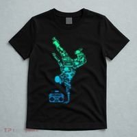 Breakdancer Breakdancing With Hip Hop Dance Music Boombox T-Shirt thumb 5