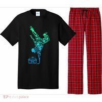 Breakdancer Breakdancing With Hip Hop Dance Music Boombox Pajama Set thumb 0