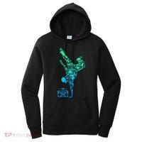 Breakdancer Breakdancing With Hip Hop Dance Music Boombox Women's Hoodie thumb 0