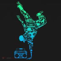 Breakdancer Breakdancing With Hip Hop Dance Music Boombox Ornament thumb 1