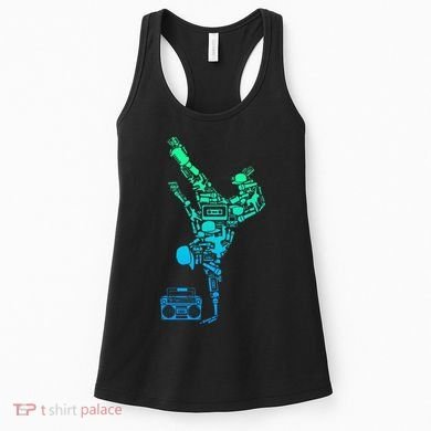 Breakdancer Breakdancing With Hip Hop Dance Music Boombox Women's Tank Top
