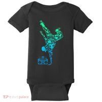 Breakdancer Breakdancing With Hip Hop Dance Music Boombox Baby Bodysuit thumb 0