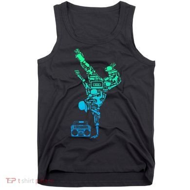Breakdancer Breakdancing With Hip Hop Dance Music Boombox Tank Top