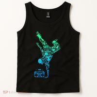 Breakdancer Breakdancing With Hip Hop Dance Music Boombox Tank Top thumb 2
