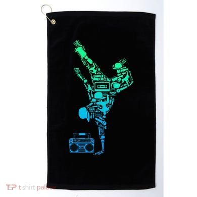 Breakdancer Breakdancing With Hip Hop Dance Music Boombox Golf Towel