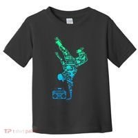Breakdancer Breakdancing With Hip Hop Dance Music Boombox Toddler T-Shirt thumb 0