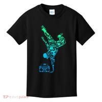 Breakdancer Breakdancing With Hip Hop Dance Music Boombox Kids T-Shirt thumb 0