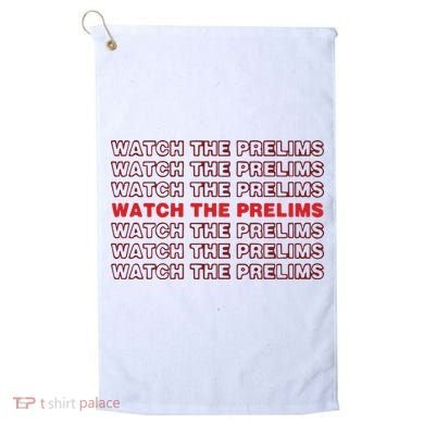 Brawler Bible Watch The Prelims Golf Towel