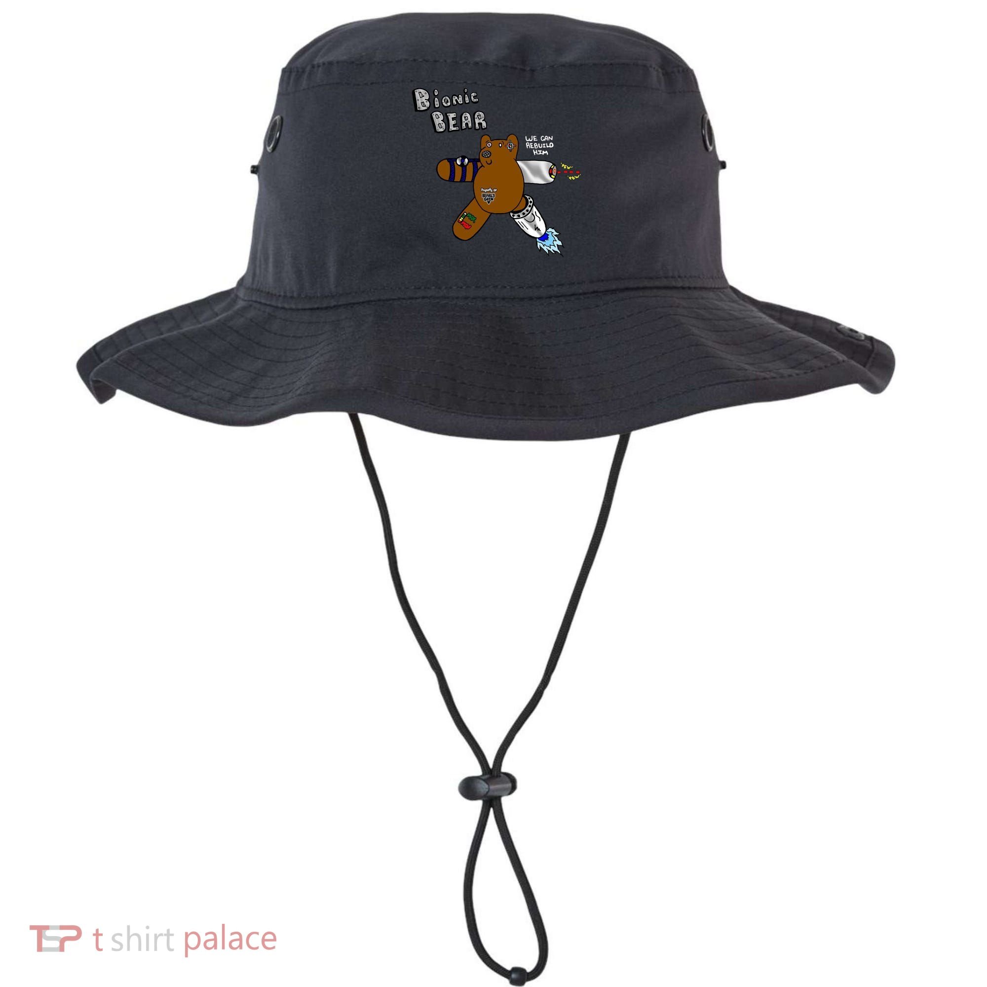Bionic Bear We Can Rebuilt Him Bucket Hat