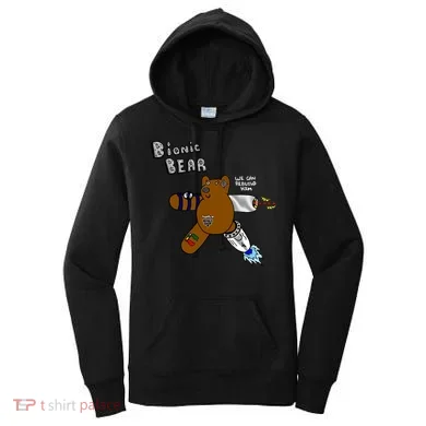Bionic Bear We Can Rebuilt Him Women's Hoodie