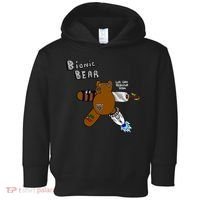 Bionic Bear We Can Rebuilt Him Toddler Hoodie thumb 0