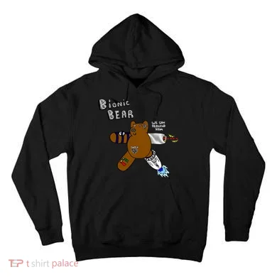 Bionic Bear We Can Rebuilt Him Tall Hoodie