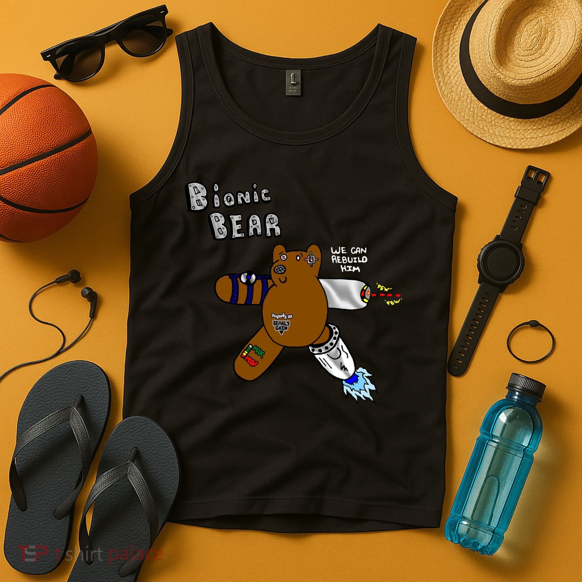 Bionic Bear We Can Rebuilt Him Tank Top