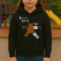Bionic Bear We Can Rebuilt Him Kids Hoodie thumb 3