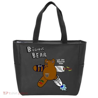 Bionic Bear We Can Rebuilt Him Tote Bag