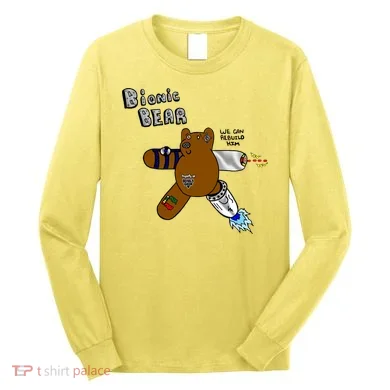 Bionic Bear We Can Rebuilt Him Long Sleeve Shirt