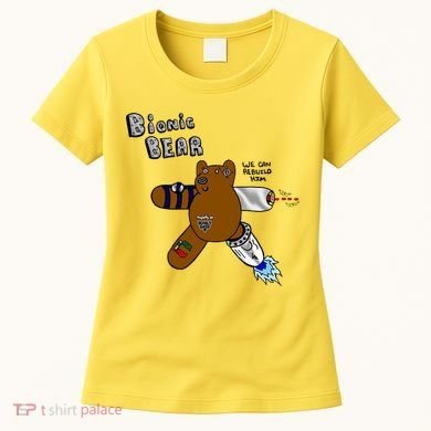 Bionic Bear We Can Rebuilt Him Women's T-Shirt