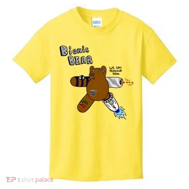 Bionic Bear We Can Rebuilt Him Kids T-Shirt