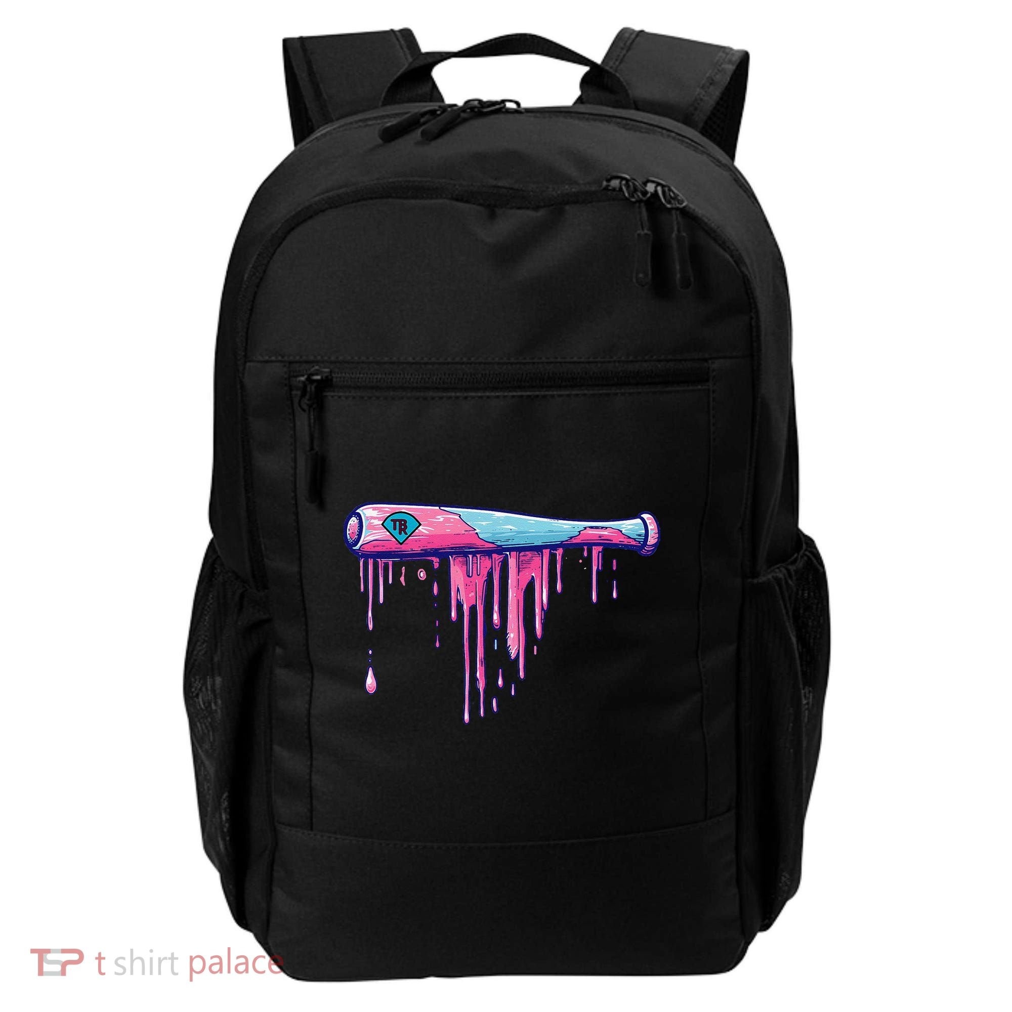 Baseball Bat With Sprinkles Drip Gift Backpack