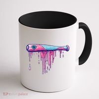 Baseball Bat With Sprinkles Drip Gift Coffee Mug thumb 1