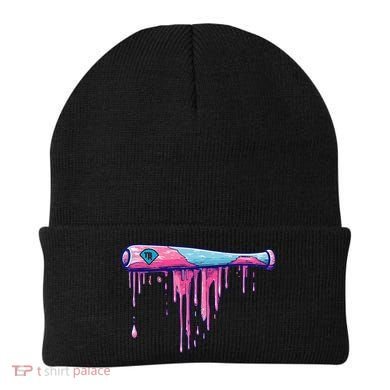 Baseball Bat With Sprinkles Drip Gift Beanie