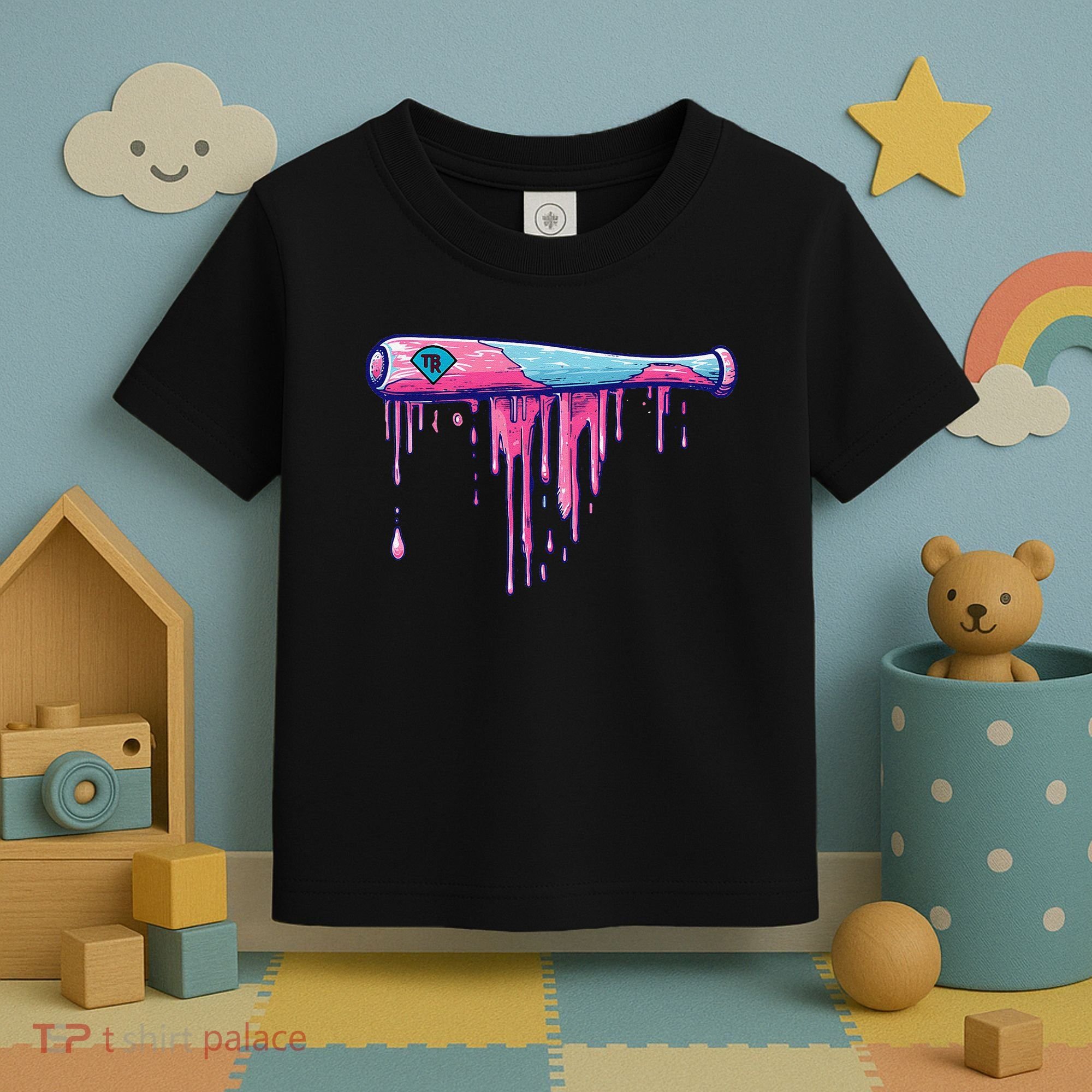 Baseball Bat With Sprinkles Drip Gift Toddler T-Shirt