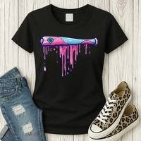 Baseball Bat With Sprinkles Drip Gift Women's T-Shirt thumb 3