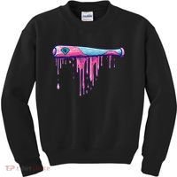 Baseball Bat With Sprinkles Drip Gift Kids Sweatshirt thumb 0