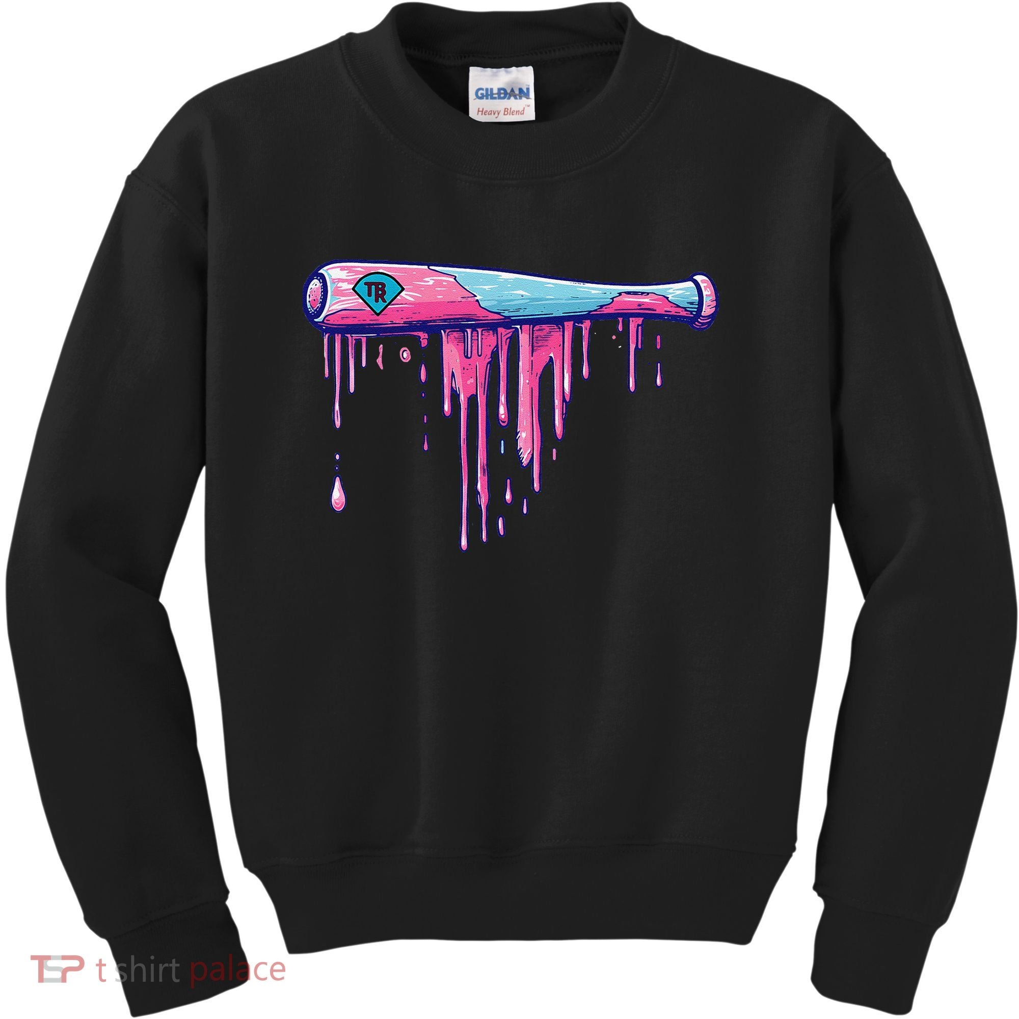 Baseball Bat With Sprinkles Drip Gift Kids Sweatshirt